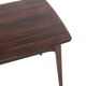 Rosewood rectangular extendable dining table 'Goes'