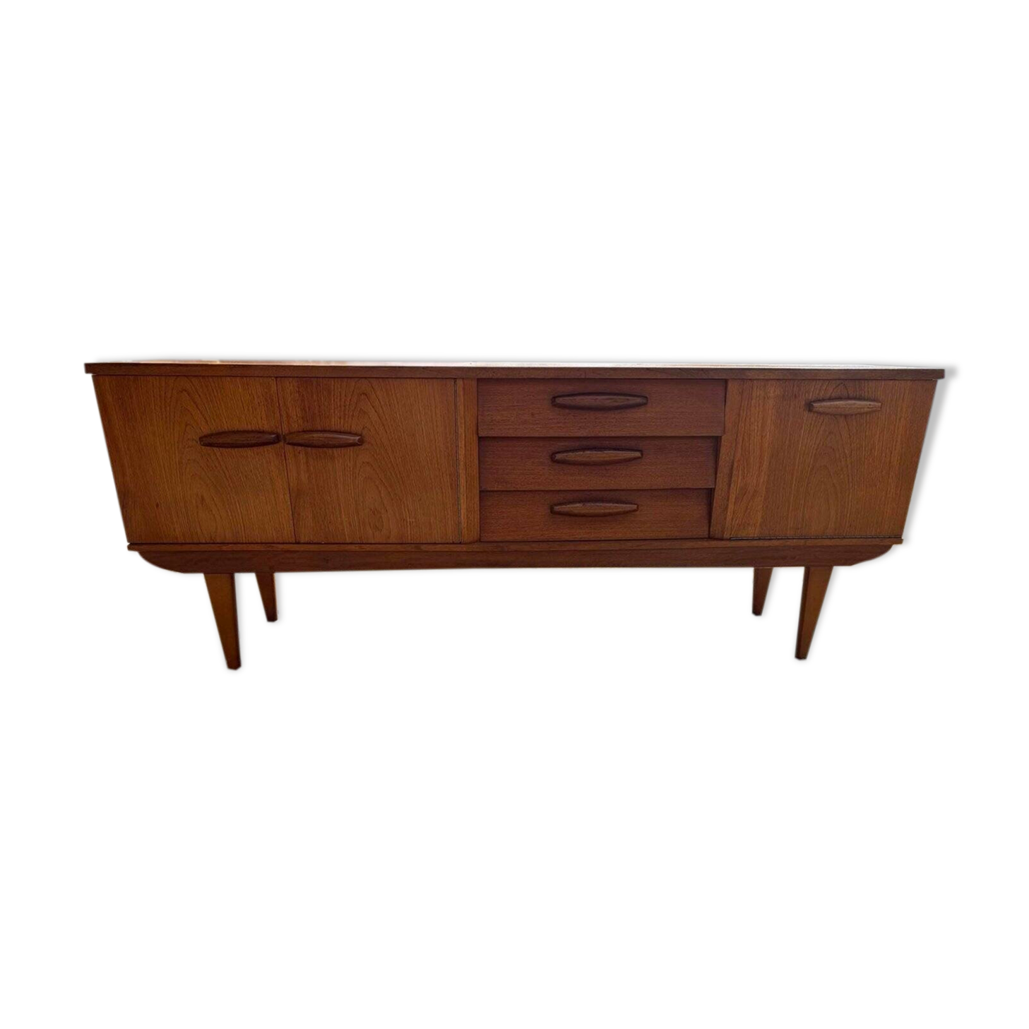 Vintage golden teak sideboard from Jentique, 1960s