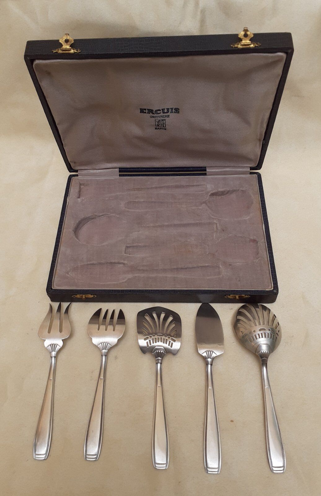 5 cutlery set entremets, Ercuis desserts