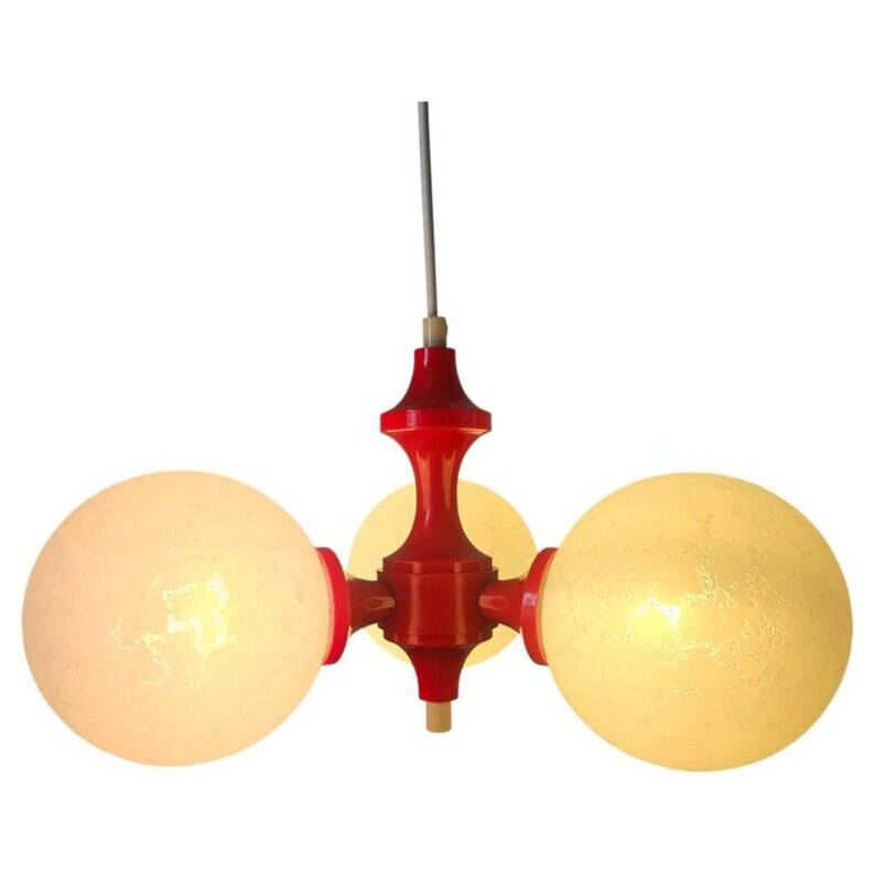 Rare Midcentury Chandelier or Pendant Sputnik, Richard Essig, Germany, 1970s