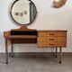 Coiffeuse scandinave vintage en teck, années 60
