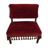 Chair Napoleon III velvet burgundy