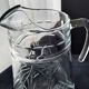 Jug, moulded pressed glass water carafe 1.6 L