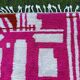 Small handmade wool rug 100cm x 50cm