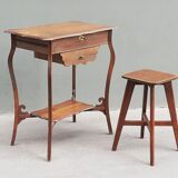 Oak dressing table 1900 Art Nouveau