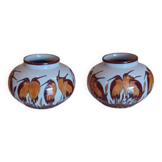 Pair of Keralouve Lalouvière vases.