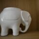 White elephant pot cover