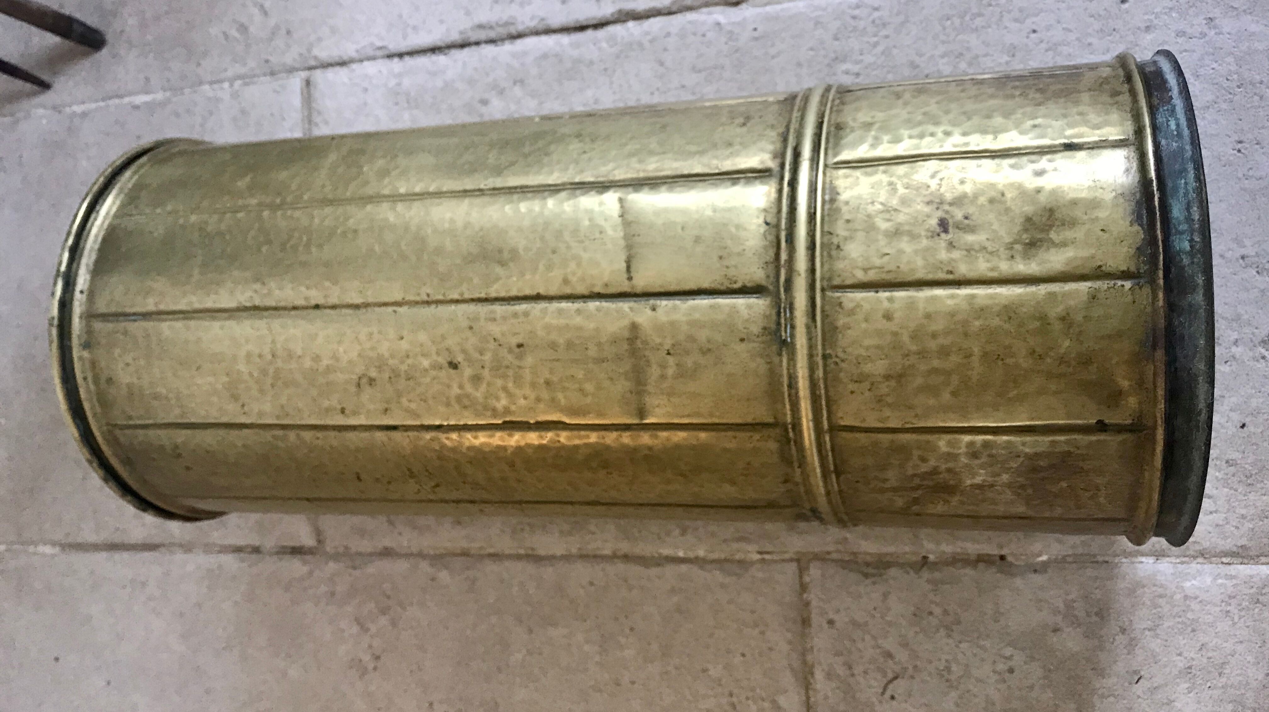 Brass umbrella holder early XXeme