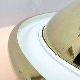 Postmodern Italian vintage brass suspension UFO model S-481 by Luci Italia, 1970s.