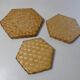 Rattan and bamboo pull-out trays