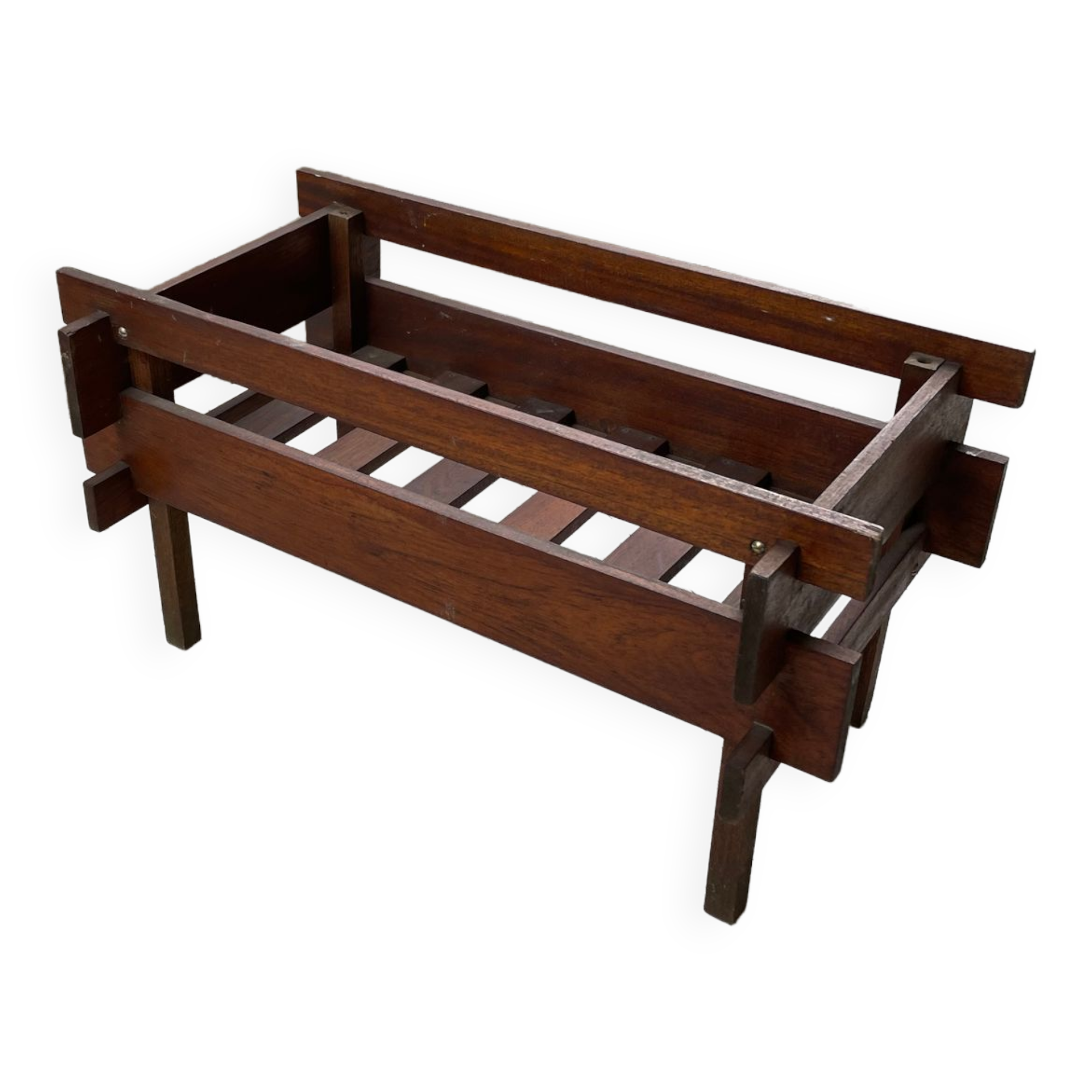 Small modernist oak planter from the 1950s