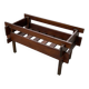 Small modernist oak planter from the 1950s