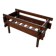 Small modernist oak planter from the 1950s