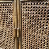 Rattan shelf at canning doors