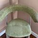 Ensemble de 4 chaises vintage - velours vert - attribuées à Gastone Ronaldi