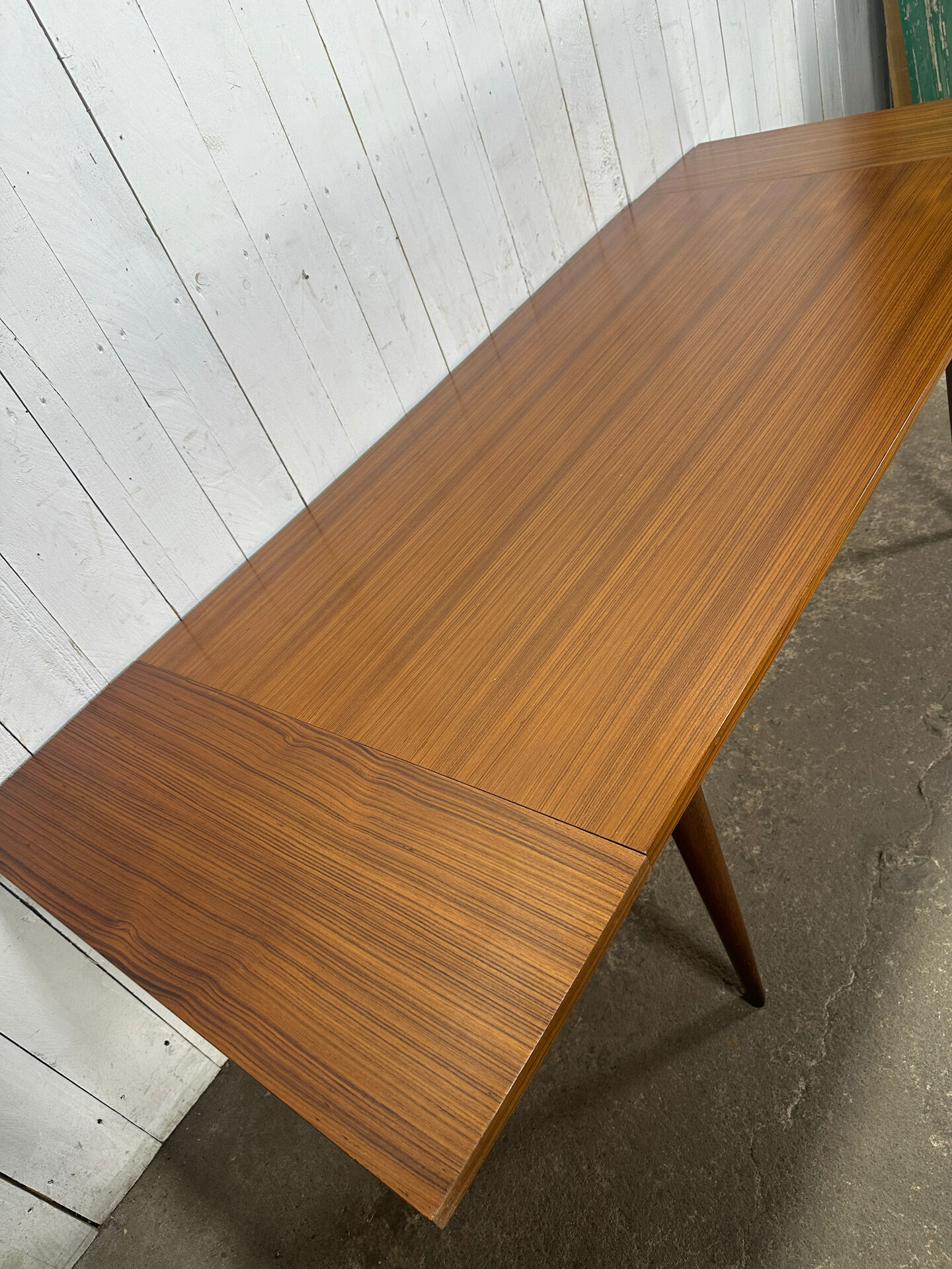 Table à manger vintage en teck extensible – années 60