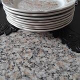 Set of 8 Sarreguemines dessert plates
