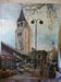 Huile sur panneau, Paris, Saint-Germain-des-Prés, Les Deux Magots