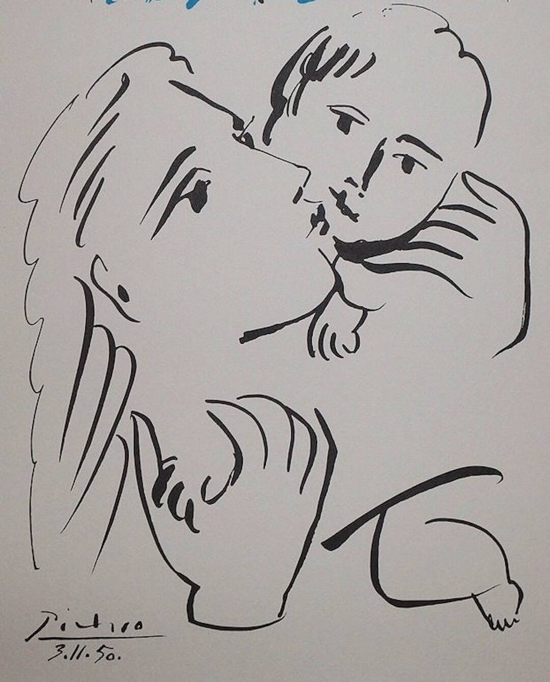 Pablo Picasso: Maternal Love - Signed Lithograph