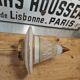 vintage conical glass pendant