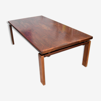 Scandinavian coffee table in Rio rosewood stamped Trioh