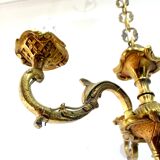 Lustre 3 Lumières Bronze