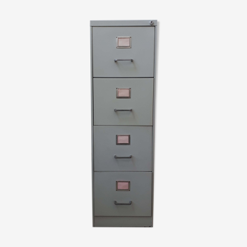 Industrial metal furniture with hanging backs - column 4 drawers