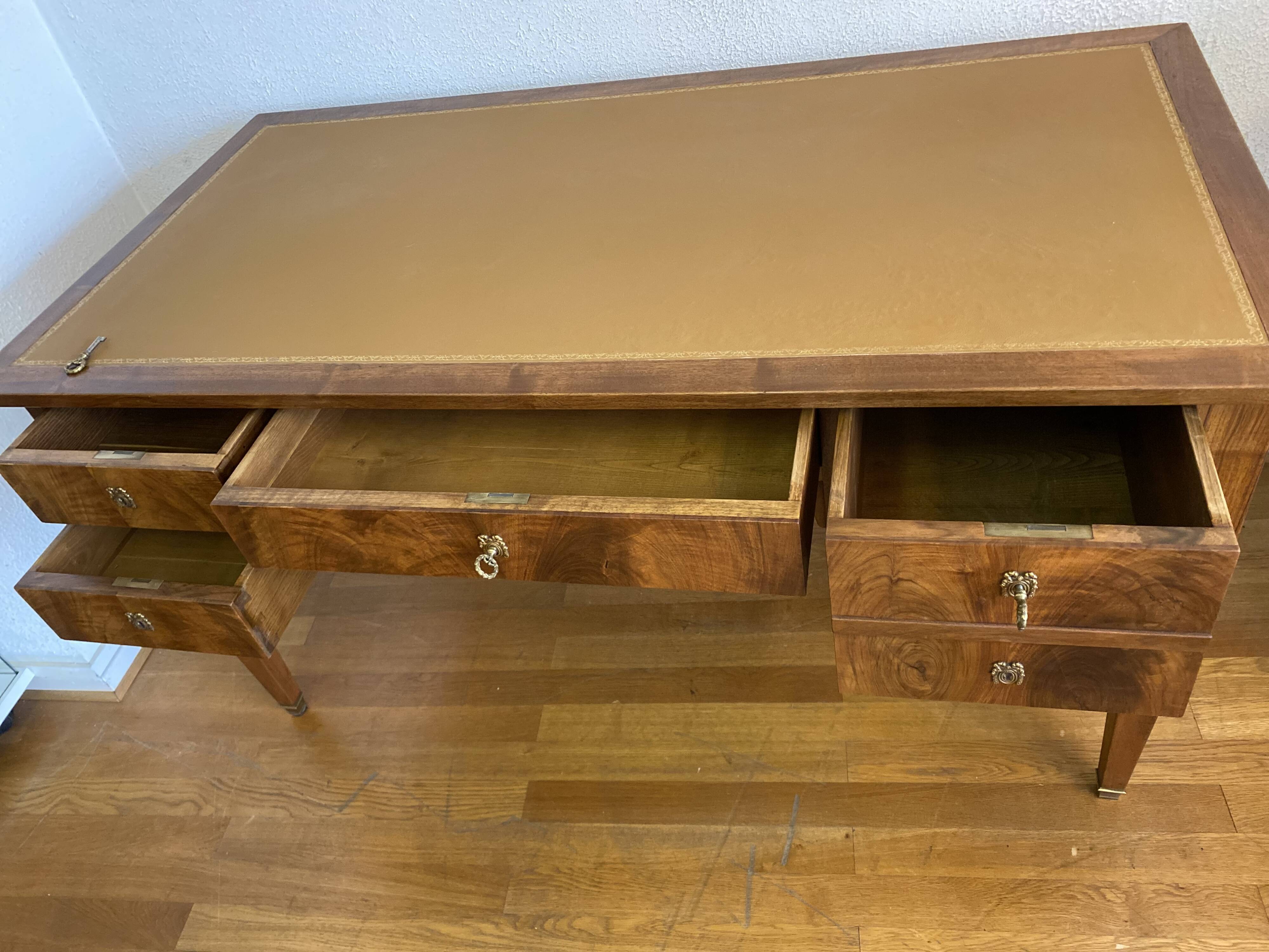 Bureau Louis Philippe en acajou blond