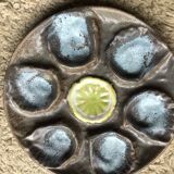 Vallauris ceramic oyster plates circa 1960 x8