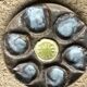 Vallauris ceramic oyster plates circa 1960 x8
