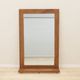 Danish mahogany mirror with shelf, 1970s