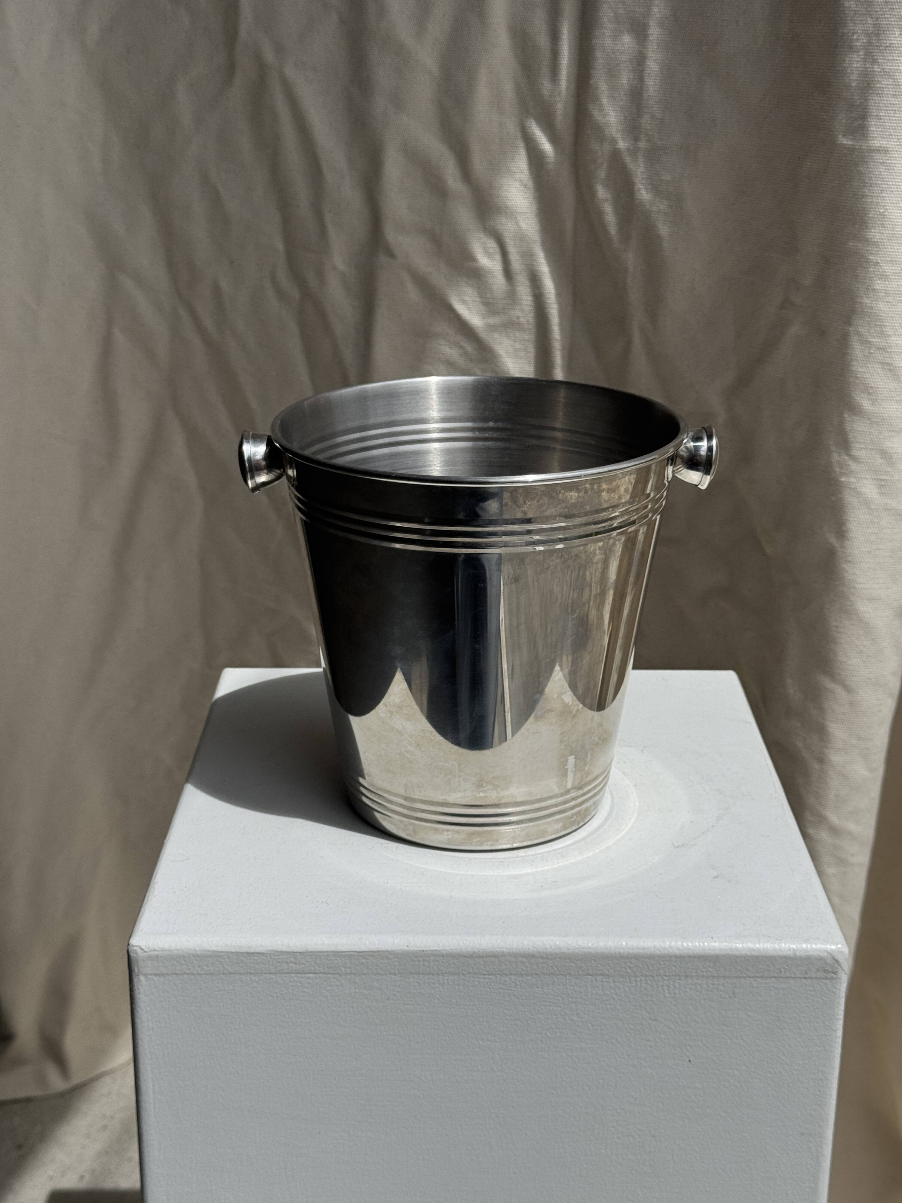 Silver-plated champagne bucket H19 D19