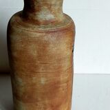 Ceramic vase "Poterie du Colombier" vintage blue sun