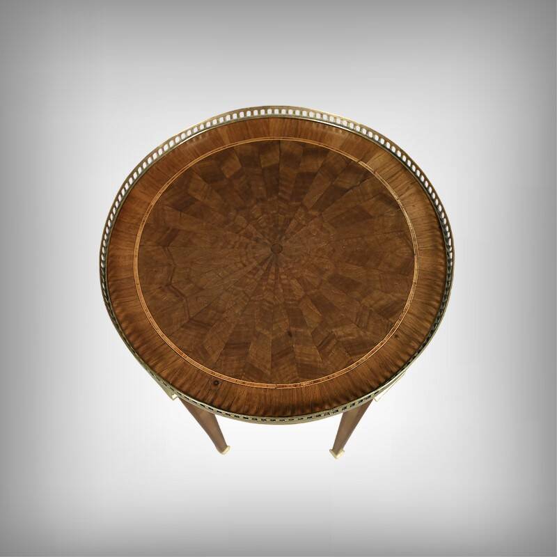 Marquetry Gueridon, Louis XVI style – Early 20th century