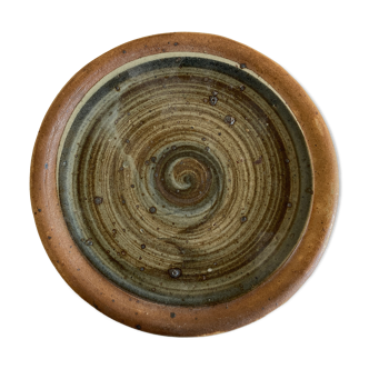 Sandstone swirl trinket bowl Pierre Digan La Borne 1960