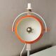 Lampe orange vintage space age, globe oculaire, 1970