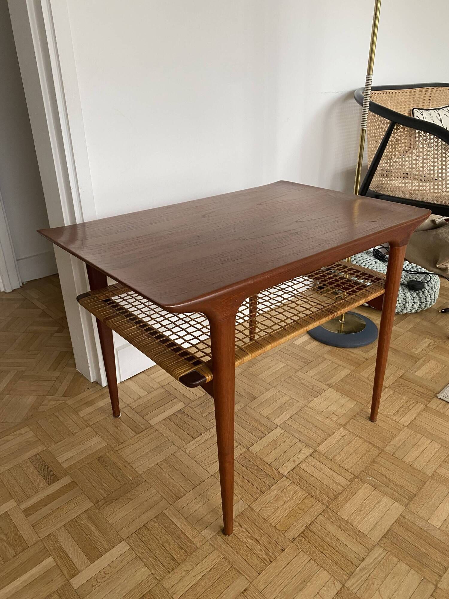 Danish teak side table by Johannes Anderson