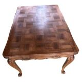 Table en bois marquetée Louis XV