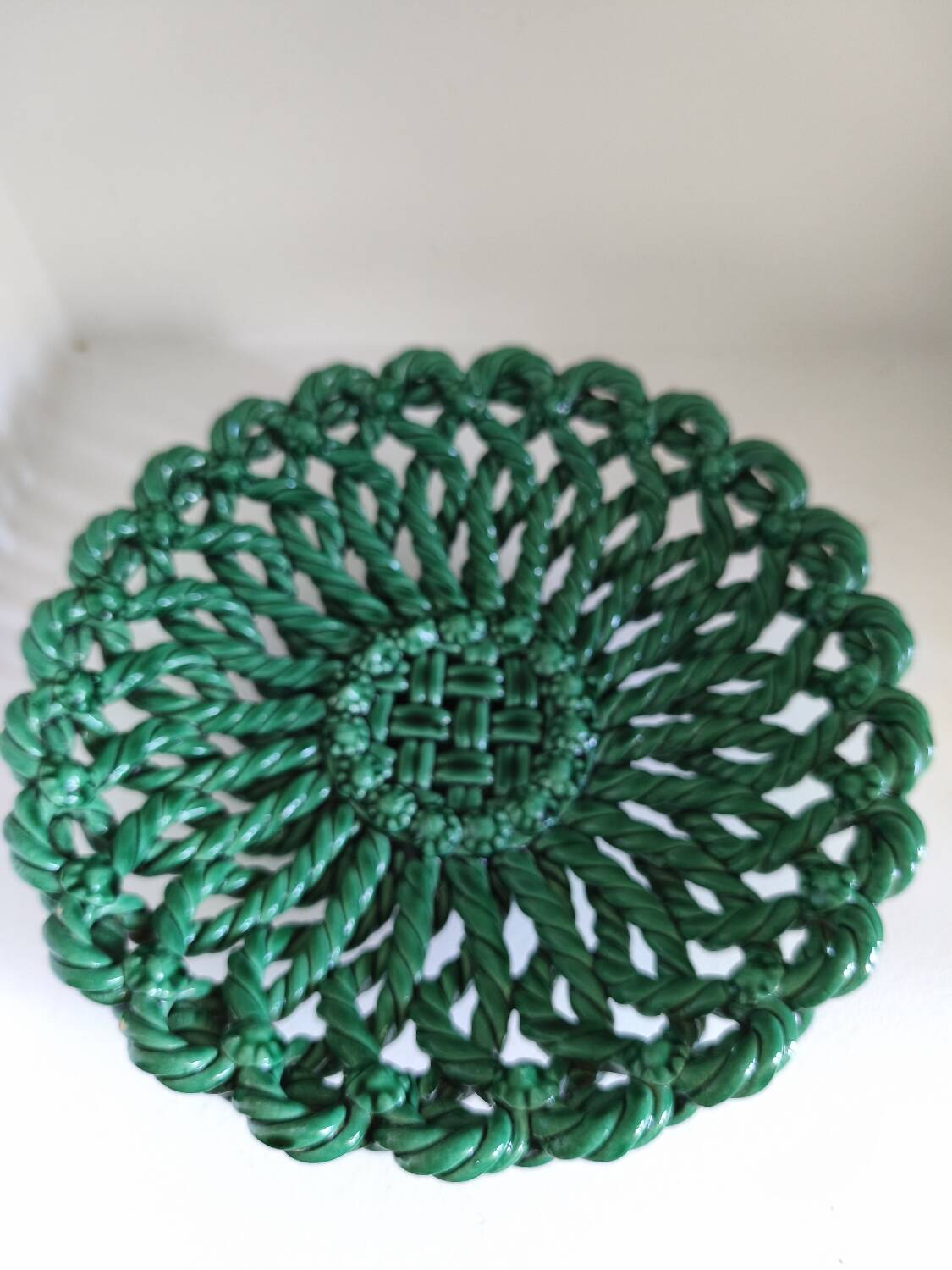 Woven ceramic basket Vallauris