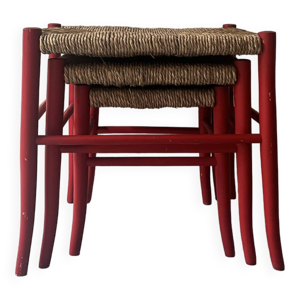 3 tabourets gigognes