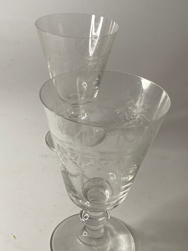 2 verres cristal saint louis