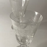 2 verres cristal saint louis