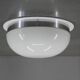 Big Bauhaus Chrome Flushmount or Wall Light, 1940s