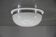 Big Bauhaus Chrome Flushmount or Wall Light, 1940s