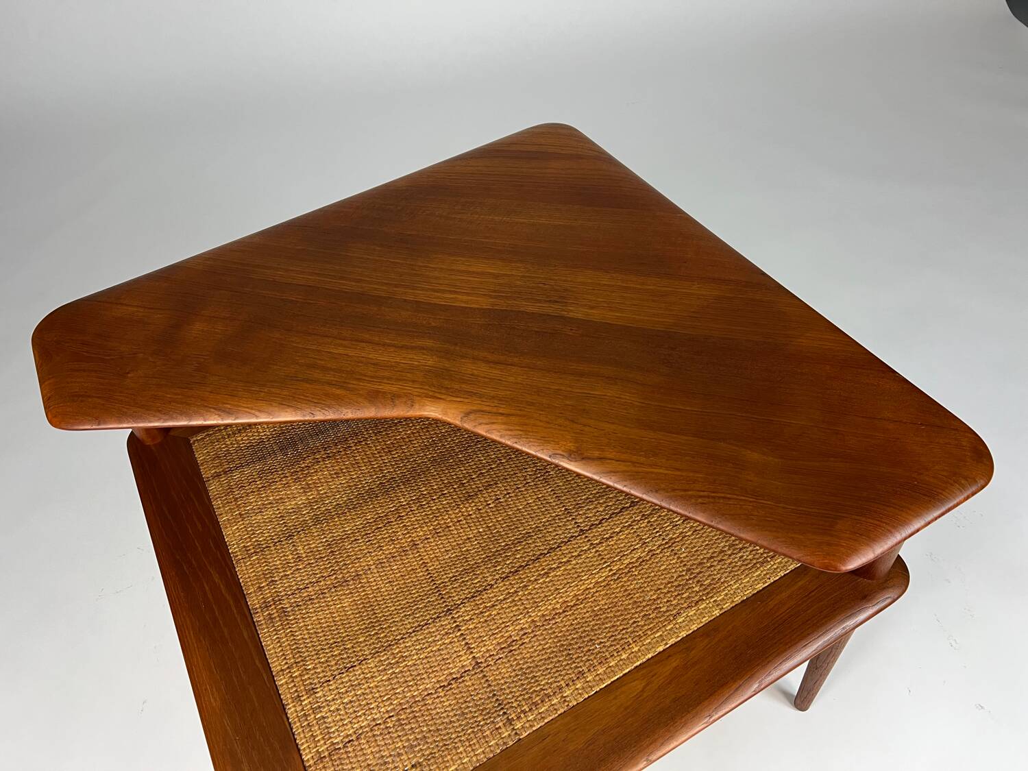 Minerva teak coffee table corner table Hvidt Mølgaard-Nielsen Danish