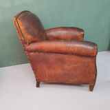 French leather armchair from the 1920