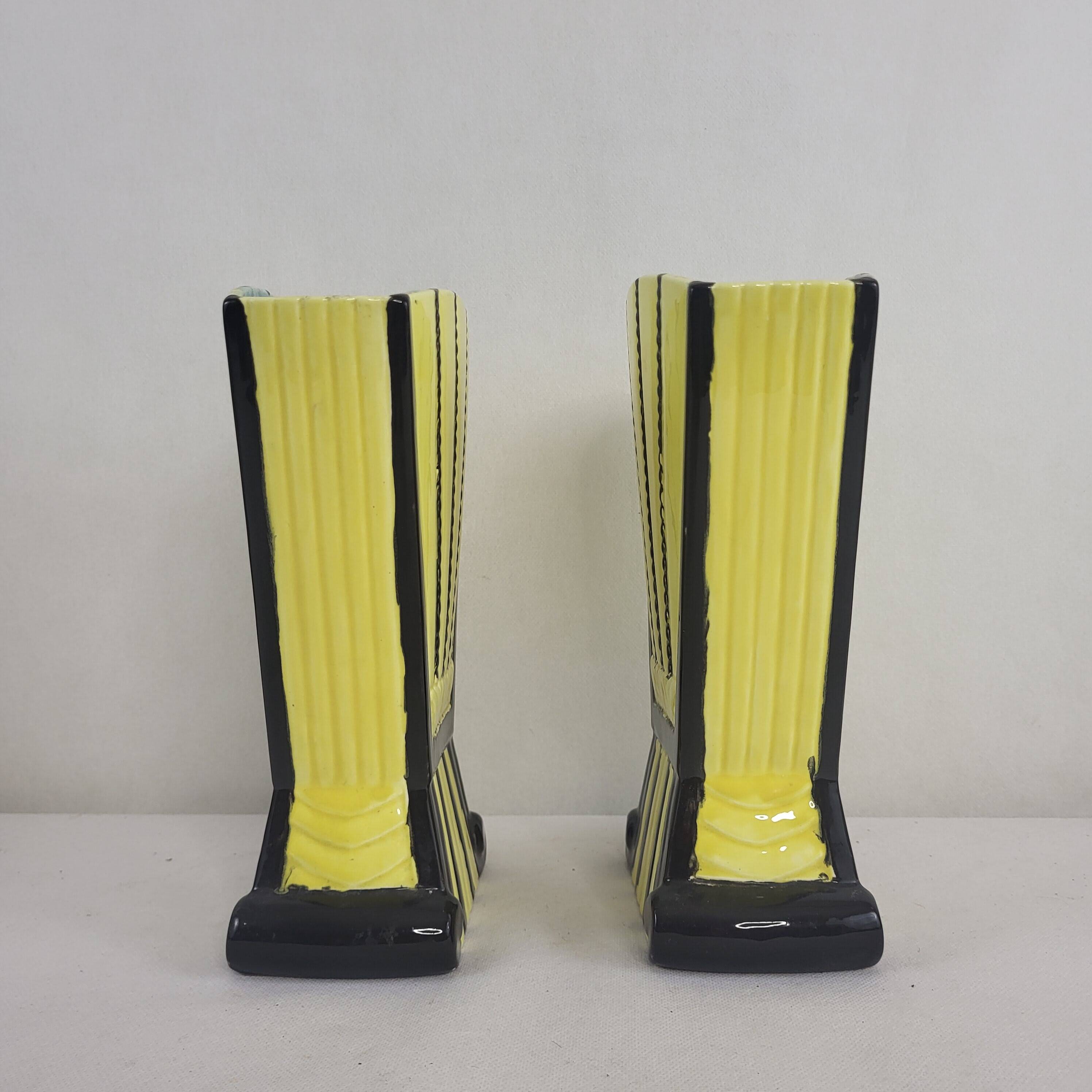 Pair of ceramic vases, early 20th century