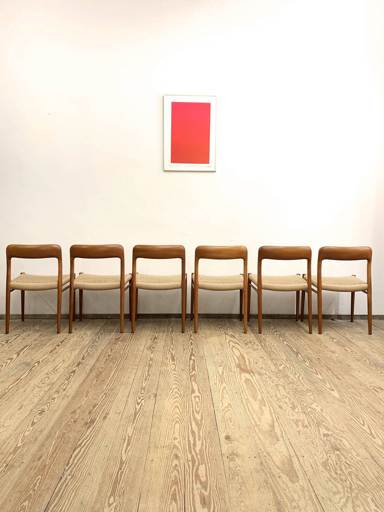 Set of 6 dining chairs by Niels O. Møller for J.L. Mollers