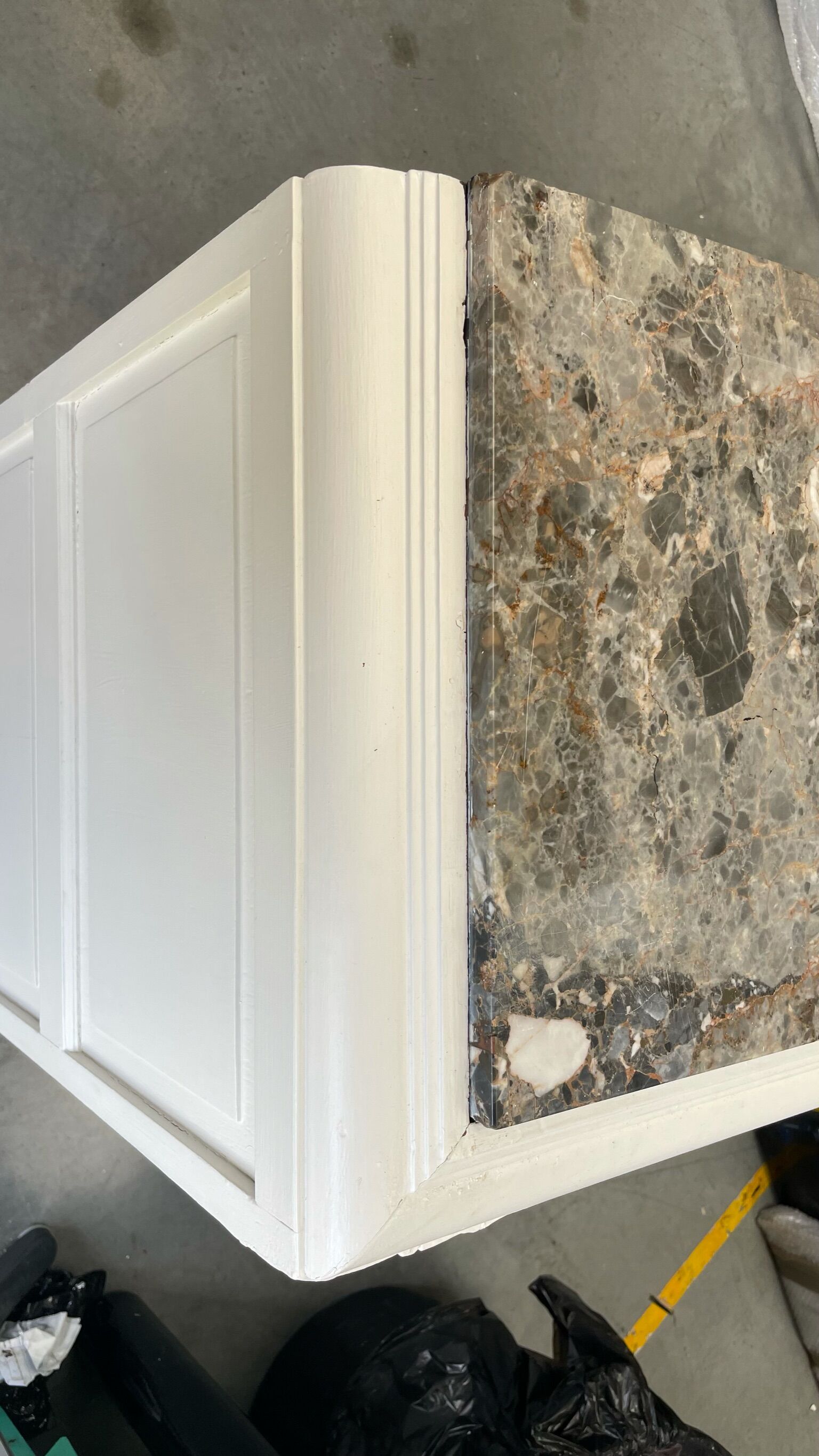 White wooden sideboard