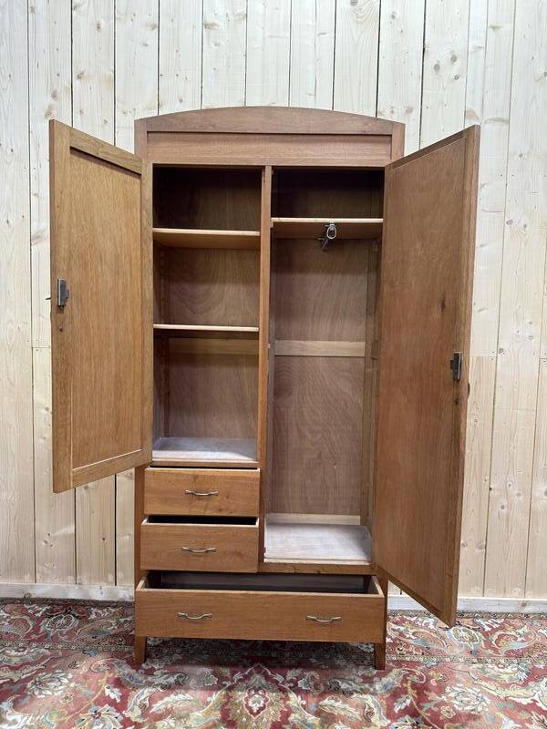 Armoire - Penderie en chêne massif époque 1950/1960
